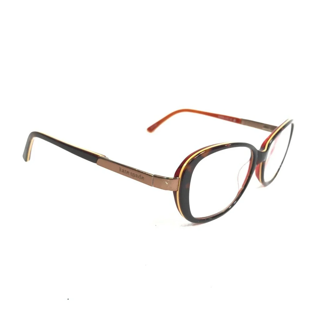 Kate Spade Eyeglasses Frames MARSHA 0JUP Orange Brown Tortoise Round 51-16-135